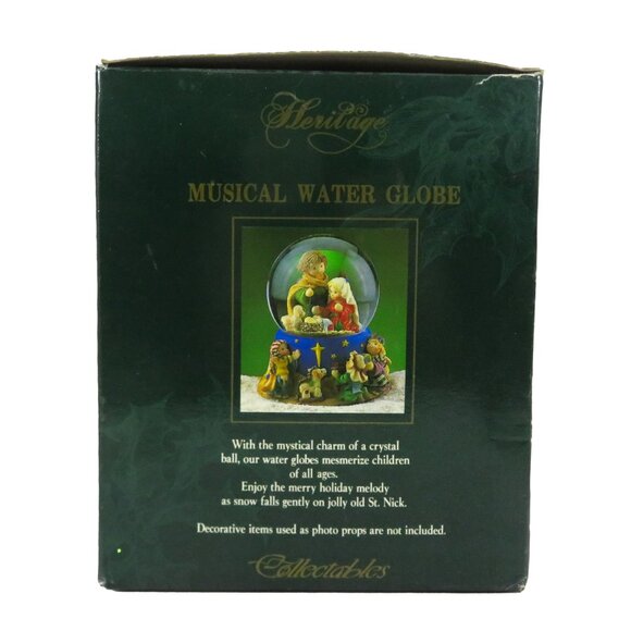 Vintage O'WELL NOVELTY Heritage Musical Water Globe Hand Painted "Silent Night" - Picture 13 of 15